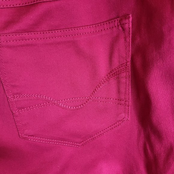 NWT roz & ALI womens Pink Stretch Denim Jeans, Size 20, woman skinny - Picture 8 of 9